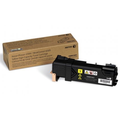 Xerox eredeti toner WC6505/ 6500/ sárga 2500 oldal.