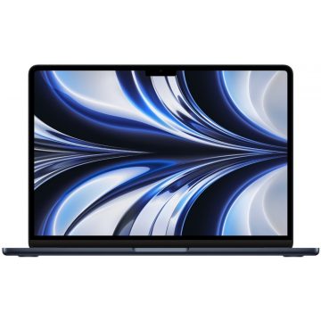   Apple MacBook Air 13 hüvelykes, M2 chip 8 magos CPU-val és 8 magos GPU-val, 256 GB, 8 GB RAM - Midnight