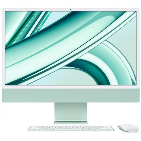 Apple iMac 24'' Retina 4,5K kijelzővel: M3 chip 8 magos CPU-val és 10 magos GPU-val, 256 GB SSD - zöld