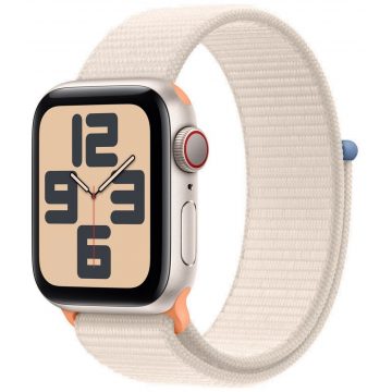   Apple Watch SE GPS + cellás 40 mm-es Starlight alumínium tok Starlight Sport hurokkal