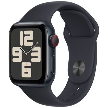   Apple Watch SE GPS + cellás 40 mm-es Midnight alumínium tok Midnight sport pánttal - S/M