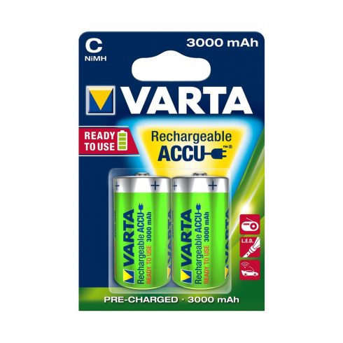 VARTA R14 NiMh akkumulátor 3000mAh 2 db/buborékfólia.