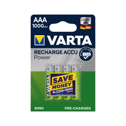 VARTA AAA akkumulátor 1000mAh 4db/bl.