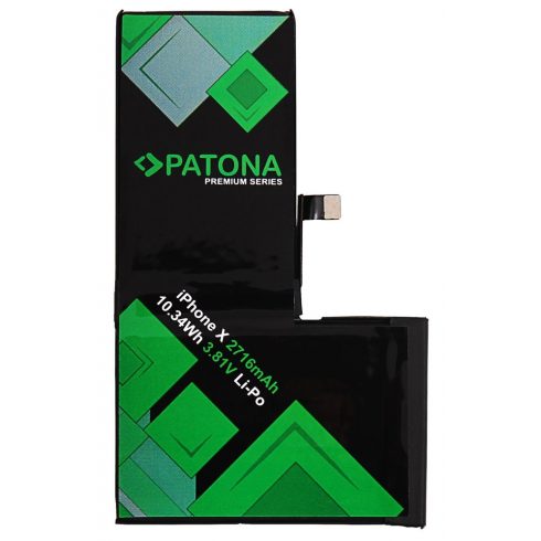 PATONA akkumulátor iPhone X mobiltelefonhoz, 2716mAh 3,81V Li-Pol + eszközök PREMIUM