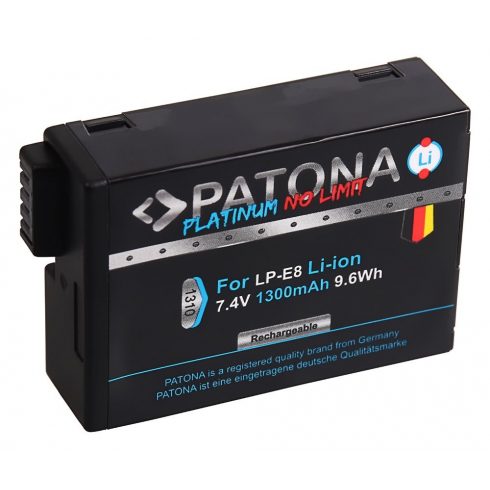 PATONA akkumulátor fotókhoz Canon LP-E8/LP-E8+ 1300mAh Li-Ion PLATINUM