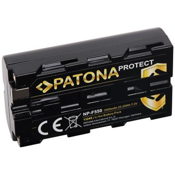   PATONA akkumulátor digitális fényképezőgéphez Sony NP-F550 3500mAh Li-Ion 7.2V Protect