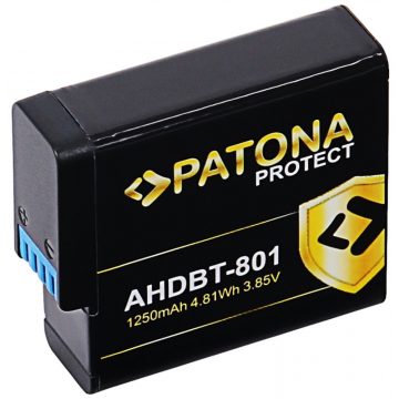   PATONA akkumulátor digitális fényképezőgéphez GoPro Hero 5/6/7/8 1250mAh Li-Ion Protect