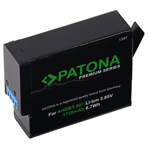 PATONA akkumulátor digitális fényképezőgéphez GoPro Hero 9/Hero 10/Hero 11/Hero 12/ 1730mAh Li-Ion Premium