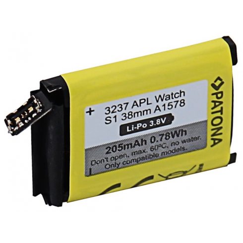 PATONA akkumulátor Apple Watch 1 205mAh A1578 38mm okosórához