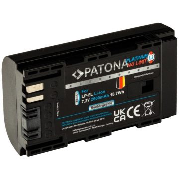   PATONA akkumulátor fotókhoz Canon LP-EL 2600mAh Li-Ion Platinum vakuhoz Speedlite EL-1