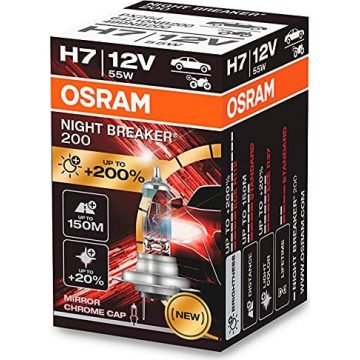   Halogén izzó Osram H7 12V 55W PX26D Night Breaker 200 /1 db./