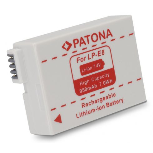 PATONA akkumulátor fényképes Canon LP-E8 950mAh