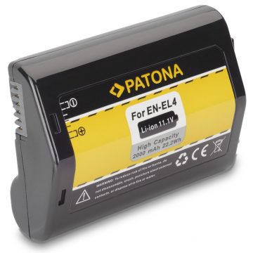   PATONA akkumulátor fotókhoz Nikon EN-EL4/EN-EL4a 2000mAh Li-Ion