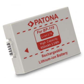   PATONA akkumulátor Canon BP-110 950mAh Li-Ion digitális fényképezőgéphez