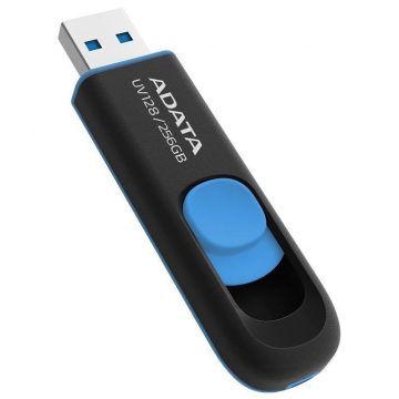 ADATA DashDrive UV128 256 GB / USB 3.1 / fekete-kék