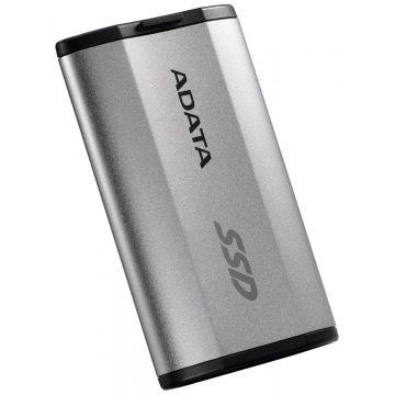   ADATA SD810 500 GB SSD / Külső / USB 3.2 Type-C / 2000 MB/s Írás/olvasás / ezüstszürke