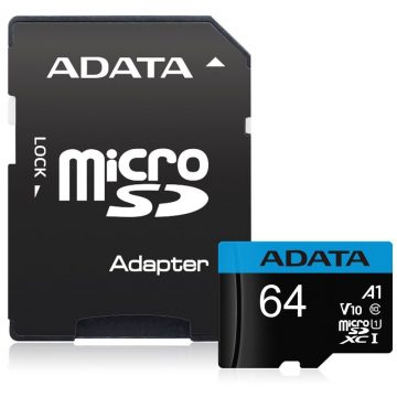   ADATA Premier 64 GB microSDXC / UHS-I CLASS10 A1 / 85/25 MB/s / + adapter