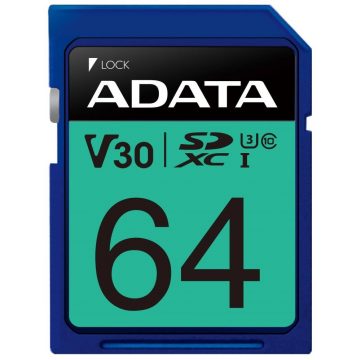 ADATA Premier Pro 64 GB SDXC/ UHS-I U3 V30S CL10