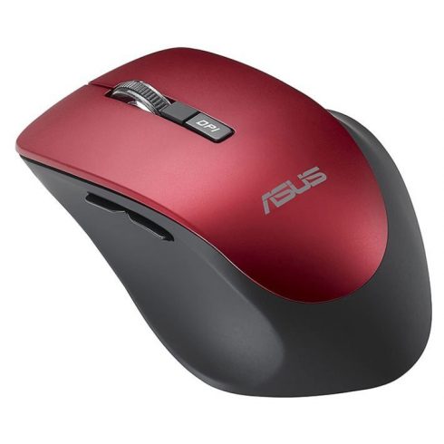 ASUS WT425/ Ergonomikus/ Optikai/ Vezeték nélküli USB/ Piros