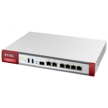   ZyXEL ZyWALL USGFLEX 200 1 éves UTM BUNDLE-vel / Tűzfal / 10/100/1000, 2x WAN, 4x LAN/DMZ port, 1x SFP, 2x USB