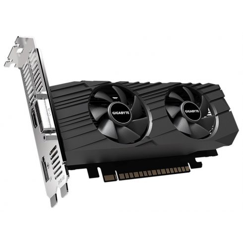 GIGABYTE GeForce GTX 1650 OC 4G / 4 GB GDDR5 / PCI-E / HDMI / DVI-D / DP / Alacsony profil