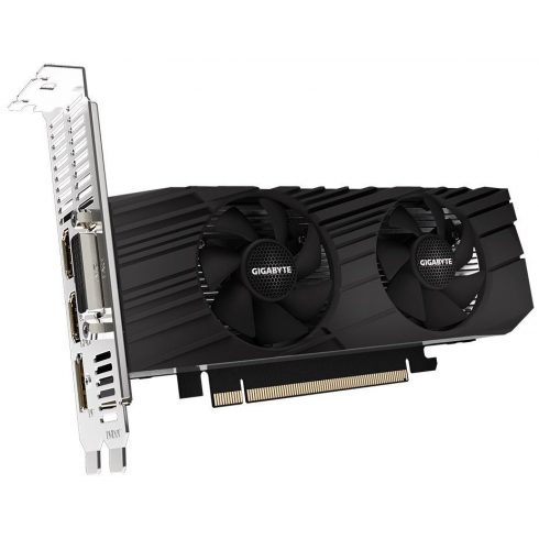 GIGABYTE GeForce GTX 1650 D6 OC alacsony profilú 4G / 4 GB GDDR6 / PCI-E / DVI-D / 2x HDMI / DP