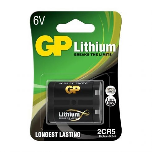 GP lítium elem 6V 2CR5 1db