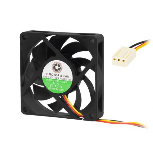 85-701# Ventilátor 70x15mm 12V gömb alakú 3 vezetékes