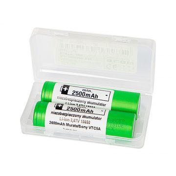   85-616# Akkumulátor 18650 Li-ion 2db 2600mah 3.6v Sony/Murata