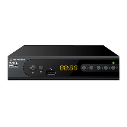 EV106P Esperanza digitális tuner/dekódoló dvb-t2 h.265/hevc ev106p