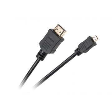 HDMI A típusú dugó – D típusú HDMI mikrodugós kábel