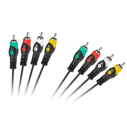 4RCA-4RCA kábel 3m Cabletech gazdaságos