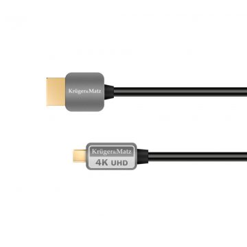   HDMI - micro HDMI kábel dugós csatlakozó (A-D) 1,8 m Kruger&Matz