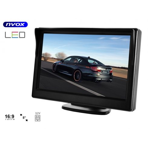 LCD monitor 5 hüvelykes av 12V