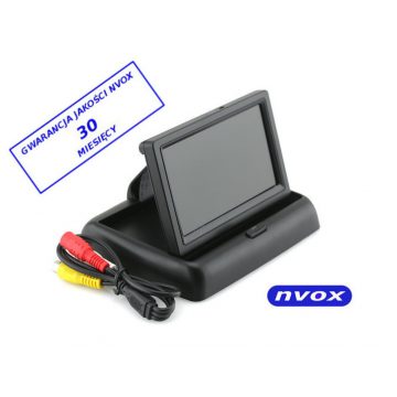   Autós tolatómonitor vagy szabadon álló LCD 4,3 hüvelykes AV 12V... (NVOX RM403)