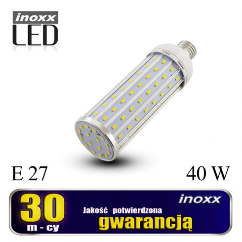 E27 LED kukorica izzó 40w fém 4000k semleges