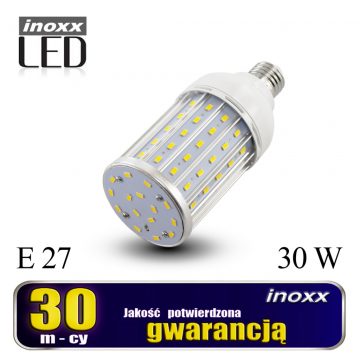 E27 LED kukorica izzó 30w fém 4000k semleges