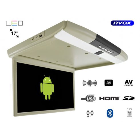 17 hüvelykes LED álmennyezeti monitor Android USB FM BT WiFi 12v/24v