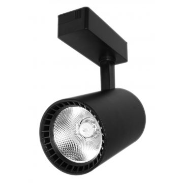   Bolti lámpa LED pálya spotlámpa egyfázisú fekete 30w 2250lm meleg fény 3000k