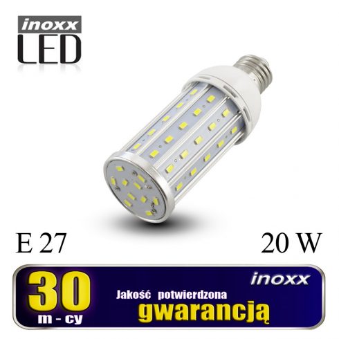 E27 LED kukorica izzó 20w fém 4000k semleges