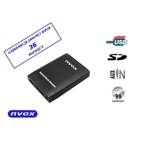 Digitális váltó MP3 USB SD emulátor HYUNDAI KIA 8PIN... (NVOX NV1086M HYUNDAI 8PIN)