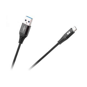 USB - USB micro REBEL kábel 100 cm fekete