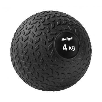   Kisméretű medicinlabda rehabilitációs gyakorlatokhoz Slam Ball 23cm 4kg, REBEL ACTIVE