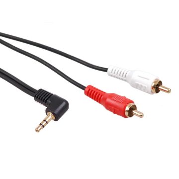 3,5 mm-es ferde mini jack kábel 2RCA 15m fekete MCTV-828