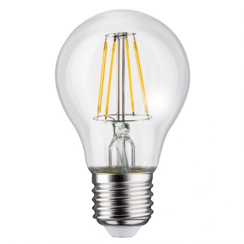 Maclean izzó, Filament LED E27, 4W, 230V, WW meleg fehér 3000K, 470lm, Retro Edison dekoratív A60, MCE266