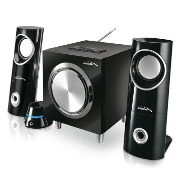   Audiocore AC790 Bluetooth 2.1 hangszórókészlet, FM rádió, SD/MMC kártya bemenet, AUX, USB,