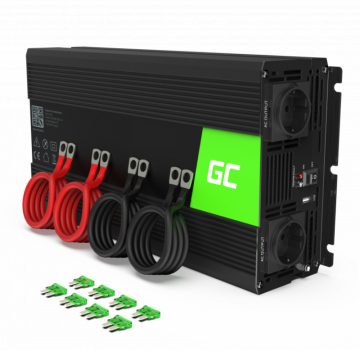   Green Cell - Feszültségátalakító Green Cell® 12V-230V 2000W / 4000W Inverter Tiszta szinuszos hullám