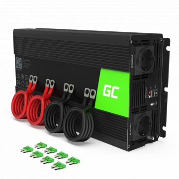   Green Cell - Feszültségátalakító Inverter 12V-230V 3000W / 6000W Módosított szinuszos hullám