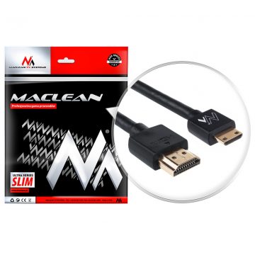   Maclean kábel, HDMI-miniHDMI, ULTRA SLIM, v1.4, A-C, 2m, MCTV-712