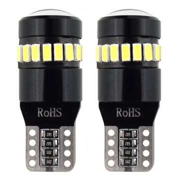   Canbus LED izzók 18smd 3014 + 1smd 1smd t10 w5w fehér 12v 24v amio-02446